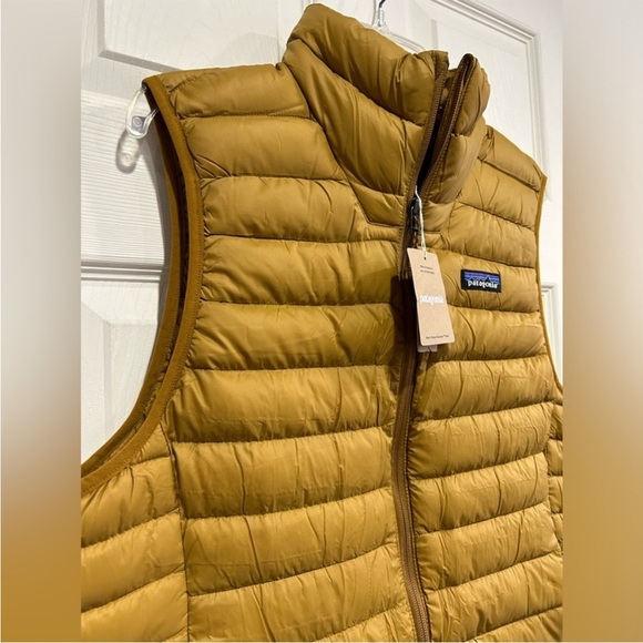 Patagonia Men’s Medium Down Sweater Puffer Vest Raptor Brown NWT Puff Insulated - Picture 2 of 5